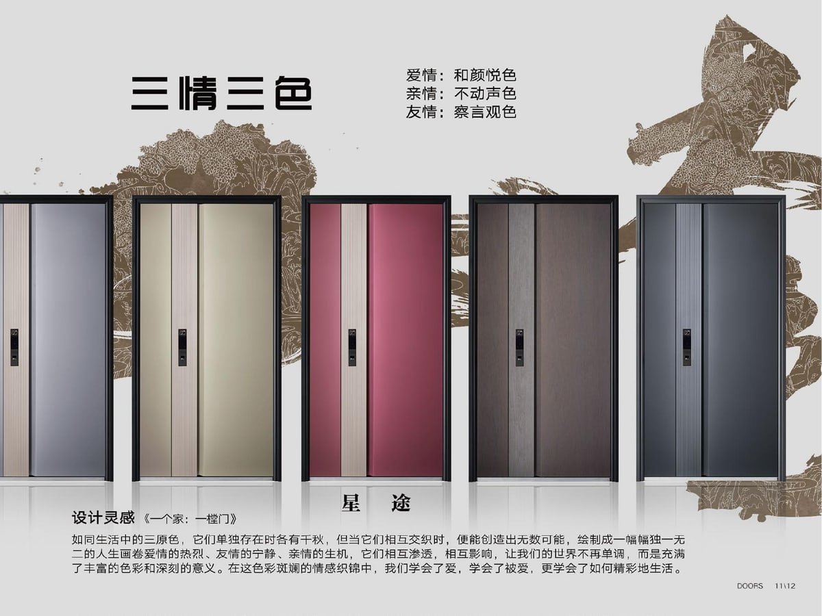 Entrance Door color collection example