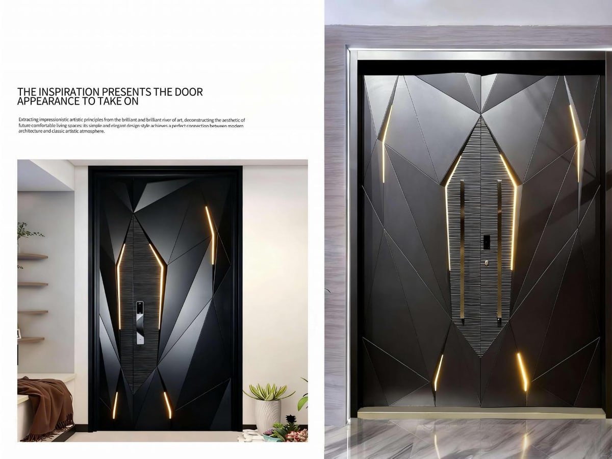Entrance Door modern geometric example