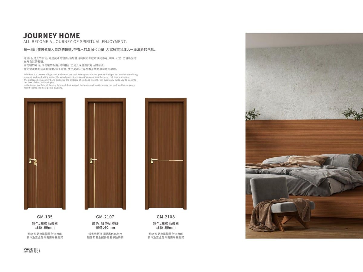 Interior Wooden Doors system and material detail